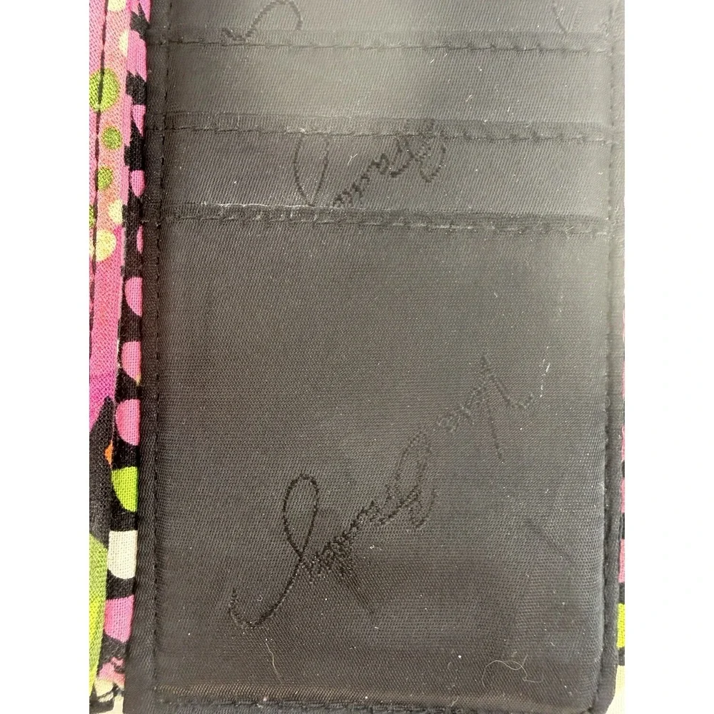Vera Bradley Va Va Bloom Euro Wallet Trifold Quilted Floral Organizer - Picture 6 of 11